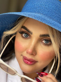 آبی تیله ای بدون دور و بدون بزرگنمایی