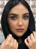 طوسی عسلی دور مشکی روشن