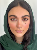 سبز عسلی تیره دور مشکی