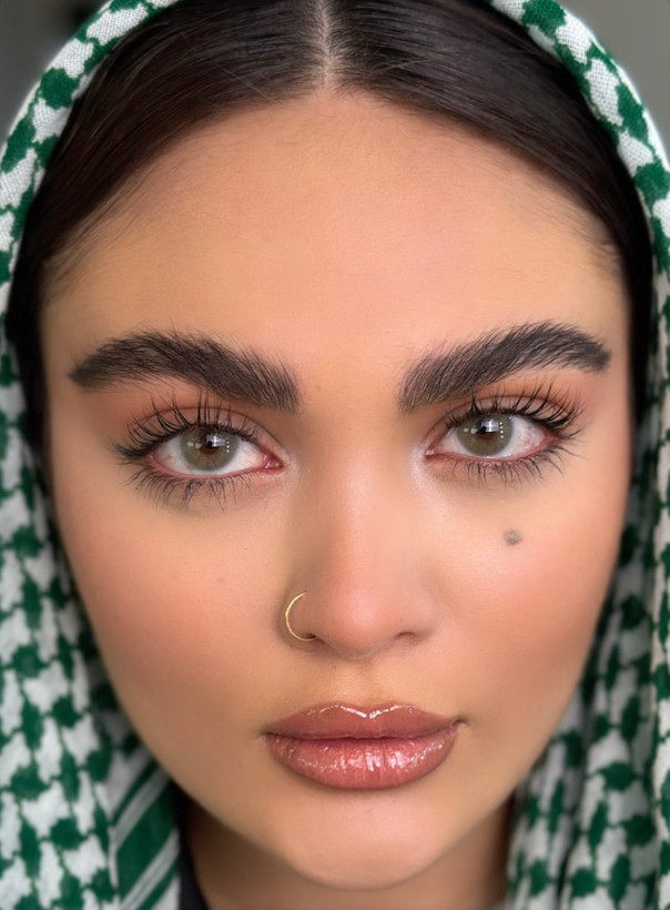 طوسی سبز طبیعی بدون دور و بدون بزرگنمایی
