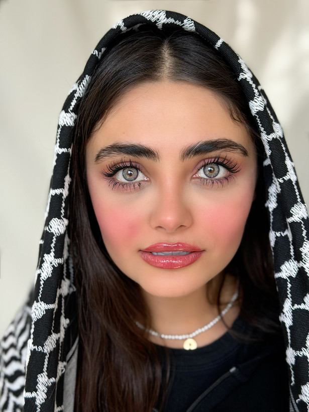 طوسی عسلی دور مشکی روشن