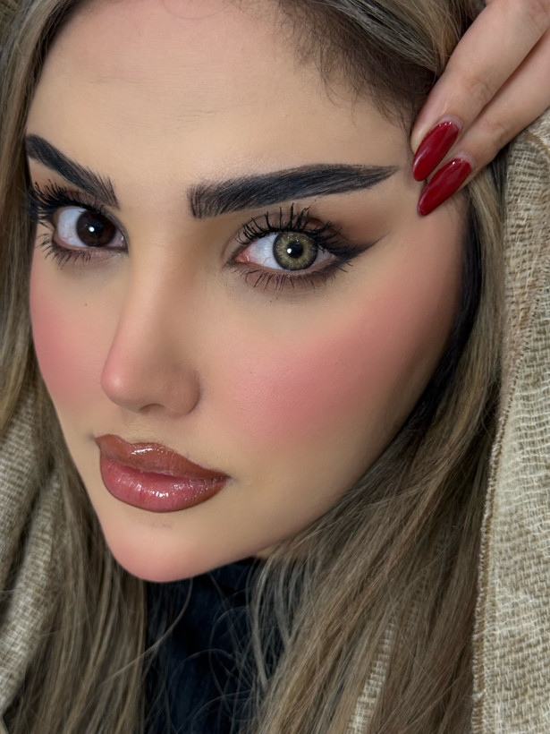 عسلی بافت دار